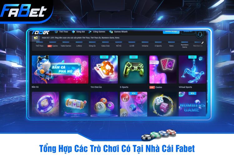 Tổng Hợp Các Trò Chơi Có Tại Nhà Cái Fabet